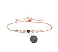 Xtyggoi Bracciale personalizzato con proiezione di foto Ciondolo a cuore personalizzato Ti amo Bracciali commemorativi Gioielli per donne uomini amici