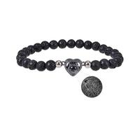 Xtyggoi Bracciale personalizzato con proiezione di foto per donne uomini Bracciale in pietra turchese Ti amo Bracciale con ciondolo a cuore Gioielli commemorativi di coppia