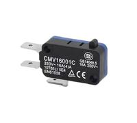 XTYUFA9UJK Electric Small Micro Motion Travel Switch CMV16001C Self Reset 16A Button 250 Terminal(CMV16001C)