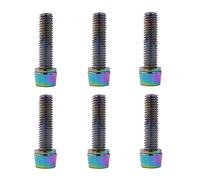 Xuancai Biciclette Stem Bulloni Acciaio Bike Stem Vite M5/6x20mm Bike Manubrio Viti Parti Biciclette Per Ciclismo MTB-Biciclette Parti