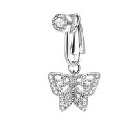 Xuancai Comodo senza piercing in rame clip per ombelico facile da indossare anelli per ombelico versatile accessorio per il corpo per l'uso quotidiano accessorio per il corpo alla moda, Misura unica