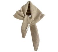 Xuancai Decorativo Scialle Triangolare Sciarpa Lavorata A Maglia Traspirante Maglieria Fichu Scialle Per Esterno Interno Caldo Donne Copricapo Moda, cachi, Taglia unica