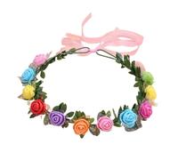Xuancai Ghirlande Floreali Corona Dei Capelli Corona Del Fiore Fasce Delle Donne Sposa Fiore Corona Per Stallo Mercato Fasce Floreali Per, Sette colori., Taglia unica