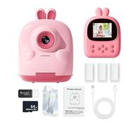 Xuancai Kids Artistic Printing Telecamera Immediatamente con da 1080p E Carta Stampata per La Fotocamera Digitale da 64 G con Stampante Stampante per Bambini Istantaneamente