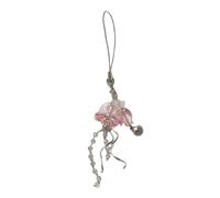 Xuancai Medusa a forma di cordino per telefono decorazione zaino catena antilost realistico meduse accessorio acrilico texture
