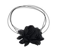 Xuancai Moda Trend Floreale Pendente Collarbone Catena Temperamento Semplice Freddo Regolabile Sottile Corda Collana Floreale Ciondolo Collana Per Le Donne, Misura unica, come descritto, come