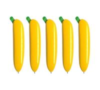 Xuancai Penna a sfera retrattile a forma di banana realistica, 5 pezzi, liscia per scrivere la calza della Befana, per studenti che scrivono annotando frutta realistica