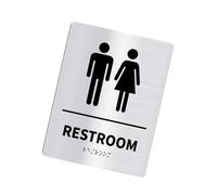 Xuancai Segnaletica per WC Uomini E Donne Segni Bagno WC Servizi Igienici Pubblici Guida Hotel A Sinistra E Destra Servizi igienici Acrilici Prompt Bagno Porta