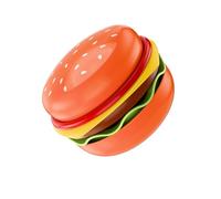 Xuancai Set di 5 stoviglie in ceramica a tema hamburger creativo perfetto per riunioni di famiglia, snack, torte, finitura robusta, accessori da cucina in stile hamburger