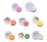 Xuancai Stampi in silicone per cioccolatini, accessori da forno, a forma di fiore, 8 stili, regali per gli amanti della cottura