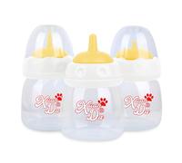 Xuanda Biberon per animali domestici, confezione da 3 biberon da 60 ml, 3 dimensioni con valvola di ventilazione, resistente agli strappi, perfetto per cuccioli, gattini, piccoli animali selvatici