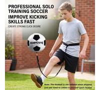 Xuanlong 1 pezzo Pallone da calcio da allenamento taglia 3/4 con corda di trazione, allenamento del controllo della palla e della reazione per gruppi di allenamento sportivo giovanile, superficie in P