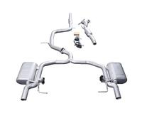 Xuanqingyi Store Silenziatore di scarico Catback compatibile con Passat B6 B7 B8 1.4T 1.8T 2.0T Sistema di scarico con valvola elettrica per auto(Complete set)