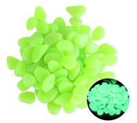 Xuanxi 100PCS Ciottoli Incandescenza Notte Per Esterna Paesaggistica Caratteristiche Acqua Pietre Decorative Sicuro Resina Incandescente Giardino Pietra Per La Decorazione