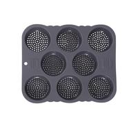 Xuanxi 8 fori rotondi per panini in silicone di alta qualità, piano di ventilazione per eccellenti panini di hamburger fatti in casa, non si attaccano con elastomero