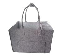 Xuanxi Borsa da viaggio pieghevole multifunzionale con scomparto per organizzare il giorno di Natale quotidiano fuori borsa in feltro di grande capacità, grigio, One Size