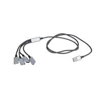 Xuanxi Cavo splitter USB MultiSocket USB ad alta velocità per il collegamento senza soluzione di continuità di più periferiche