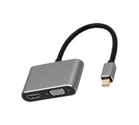 Xuanxi Compattamente Doppio Modo DisplayPort Adapter Hdmis VGA 4K 1080P Convertitori Per Proiettori Desktop Alluminio Housing Shell