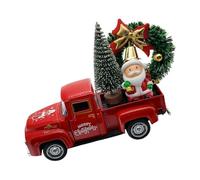 Xuanxi Decors del pick-up dell'azienda agricola del metallo del camion del metallo dei mini di Natale con il vassoio a più livelli della fattoria dell'albero/della corona