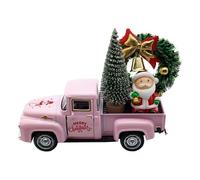 Xuanxi Decors del pick-up dell'azienda agricola del metallo del camion del metallo dei mini di Natale con il vassoio a più livelli della fattoria dell'albero/della corona