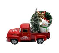 Xuanxi Decors del pick-up dell'azienda agricola del metallo del camion del metallo dei mini di Natale con il vassoio a più livelli della fattoria dell'albero/della corona