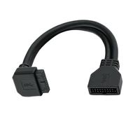 Xuanxi Destra USB3.0 Cavo Interno 19/20Pin Frontale Intestazione Per Adattatore Veloce Trasferimento Dati PVC schermato