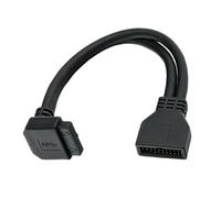 Xuanxi Destra USB3.0 Cavo Interno 19/20Pin Frontale Intestazione Per Adattatore Veloce Trasferimento Dati PVC schermato