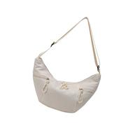 Xuanxi Mezzaluna Borsa Piccola Imbracature Crossbody Bag Con Mezza Luna Forma Alla Moda Fionde Luna Borse Slouchy Dumpling Borse Crossbody Per Le Donne, bianco, One Size