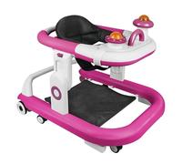 XUANYU Girellini e Centro attività 2 in 1, Girello scalabile per bambini con centro giochi e altezza regolabile, Girellino a spinta bambino da 6 mesi (viola I)