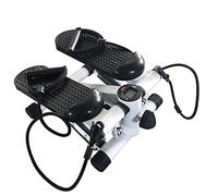 XUANYU Stepper idraulico con display LCD Mini Stepper con cordini di serraggio nero e bianco