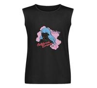 XUBLCX Katy Perry California Dreams Tour 2011 Mens Black Sleeveless T-Shirt Graphic Tee Printed Unisex Vest Tank Tops Shirt M