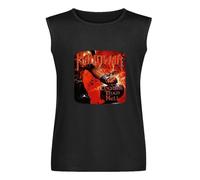XUBLCX Louder Than Hell Manowar Cover Heavy Metal Power Metal Mens Black Sleeveless T-Shirt Graphic Tee Printed Unisex Vest Tank Tops Shirt L
