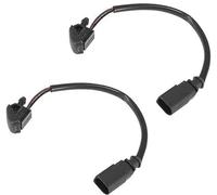 XUBOR 2 pezzi Ugelli lavavetri getto spruzzo sinistro destro con riscaldamento, for Skoda, for Octavia, MK1 1996-2004, 5J0955986 Ugello lavavetri riscaldato