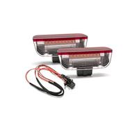 XUBOR 2x, for VW, for Passat, B6 B7 B8, for, CC/CC, for Jetta, V/, for Bora, luci di cortesia porta anteriore bianche/rosse sotto le avvertimento Luci pozzanghere Luce targa auto(BLACK White Red)
