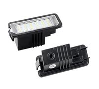 XUBOR 2x Numero targa luce lampada nessun errore 18SMD 12V 6500k bianco, for VW, for Golf, MK4 MK5 MK6, for Passat, for POLO, CC, for EOS Luce targa auto