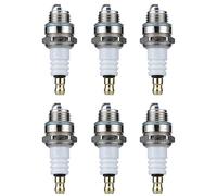 XUBOR 6x candele di ricambio for moto, for Briggs & Stratton, RJ19LM BR2LM tosaerba accessori for auto strumento candela Candela per tosaerba