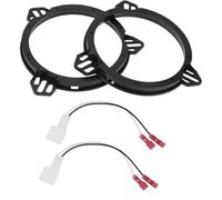 XUBOR Anello distanziatore for altoparlante, adattatore for distanziatore for altoparlante tweeter, for Toyota, Celica 2000-2005, impermeabile, nero, 2 set Anello distanziatore per altoparlanti
