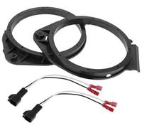 XUBOR Anello distanziatore for altoparlante, adattatore for distanziatore for altoparlante tweeter, for Chevrolet 2006-2013 impermeabile nero 2 set Anello distanziatore per altoparlanti