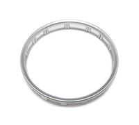 XUBOR Argento cromato rivestimento volante volante distintivo logo centrale anello inserto emblema cornice, for, A1 A5 A6 C7 Q5 Coprivolante(For A6 2012 2017)