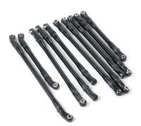 XUBOR Asta di collegamento dello sterzo in lega 10 pezzi 313mm | collegamento per dell'interasse tirante for tutte le auto 1/10, for assiale, for SCX10II 90046 90047 RC Crawler Car