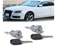 XUBOR Chiave cilindro serratura porta 604837167 604837168, per Vw, per Golf, 4 Iv Mk4, per Bora, A6, per Skoda, Fabia, per Polo, 1997-2009 Meccanismo di chiusura della porta(A Pair)