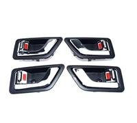XUBOR Kit maniglia interna cromata sinistra e destra, for Getz, for Click, for DODGE, for Brisa, 826101C000,826201C000 2002~2011 Maniglia interna per portiera auto(BLACK A Set 4 Side)