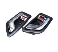 XUBOR Kit maniglia interna cromata sinistra e destra, for Getz, for Click, for DODGE, for Brisa, 826101C000,826201C000 2002~2011 Maniglia interna per portiera auto(BLACK Left Right)