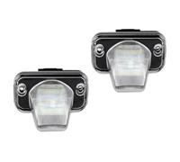 XUBOR Luci targa 2 pezzi, for VW, for T4 1990~2003 for Transporter Syncro 1993~2004 for Candy, for Jetta, for Auto Numero lampada 12V Luce targa auto
