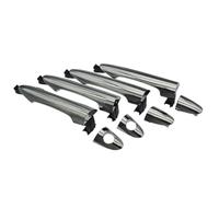 XUBOR Maniglia esterna cromata for portiera auto, for Kia, Picanto Morning 2011 2012-2016 82651-1Y000 82661-1Y000 83651-1Y000 83661-1Y000 Maniglia interna per portiera auto(A Set 4 Side Chrome)