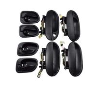 XUBOR Maniglie for portiere nere interne/esterne for auto, for Accent 1.5L 8265022000CA 8266022000CA 8365022000 8366022000 1995-1999 Maniglia interna per portiera auto(BLACK 8 Pcs Outside Inside)
