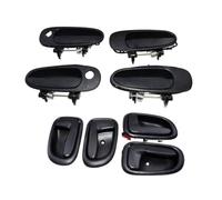 XUBOR Maniglie interne/esterne for porte auto 6920612130 6920512130, for Corolla, Prizm 69220-12160 69210-12160 69230-12140 69240-12140 Maniglia interna per portiera auto(Gray Inner Outer Bk)