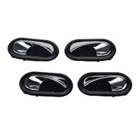 XUBOR Maniglie interne for porte anteriori posteriori sinistre destre, for Logan, for Duster, 8200733848,8200733847 2012-2016 Maniglia interna per portiera auto(BLACK Front Rear Left Righ)