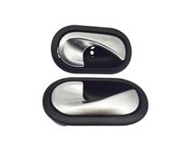 XUBOR Maniglie interne for porte interne auto 8200028487 8200028486, for MK3 Megane II Clio Scenic, for Citroen, Berlingo, for Dacia, Logan Maniglia interna per portiera auto(BLACK Left and Right)
