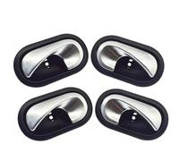 XUBOR Maniglie interne for porte interne auto 8200028487 8200028486, for MK3 Megane II Clio Scenic, for Citroen, Berlingo, for Dacia, Logan Maniglia interna per portiera auto(BLACK A Set 4 Side)